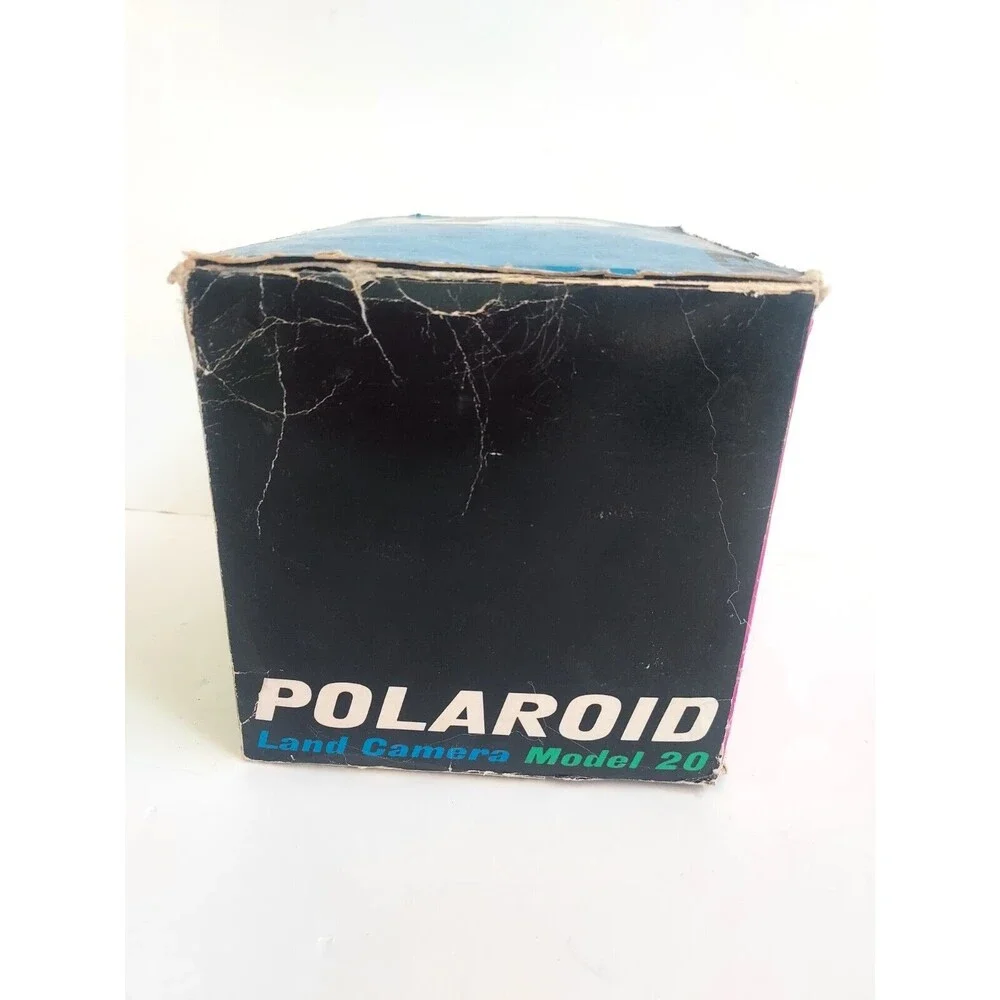 Vintage 1967 Polaroid Land Camera Model 20 The Swinger - Original Box & Manual